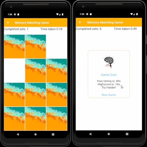 Memory Matching Game Photo